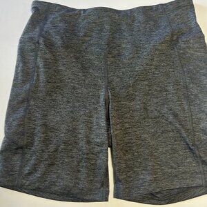 Athletic Works heather gray athletic shorts, ladies L (12-14)